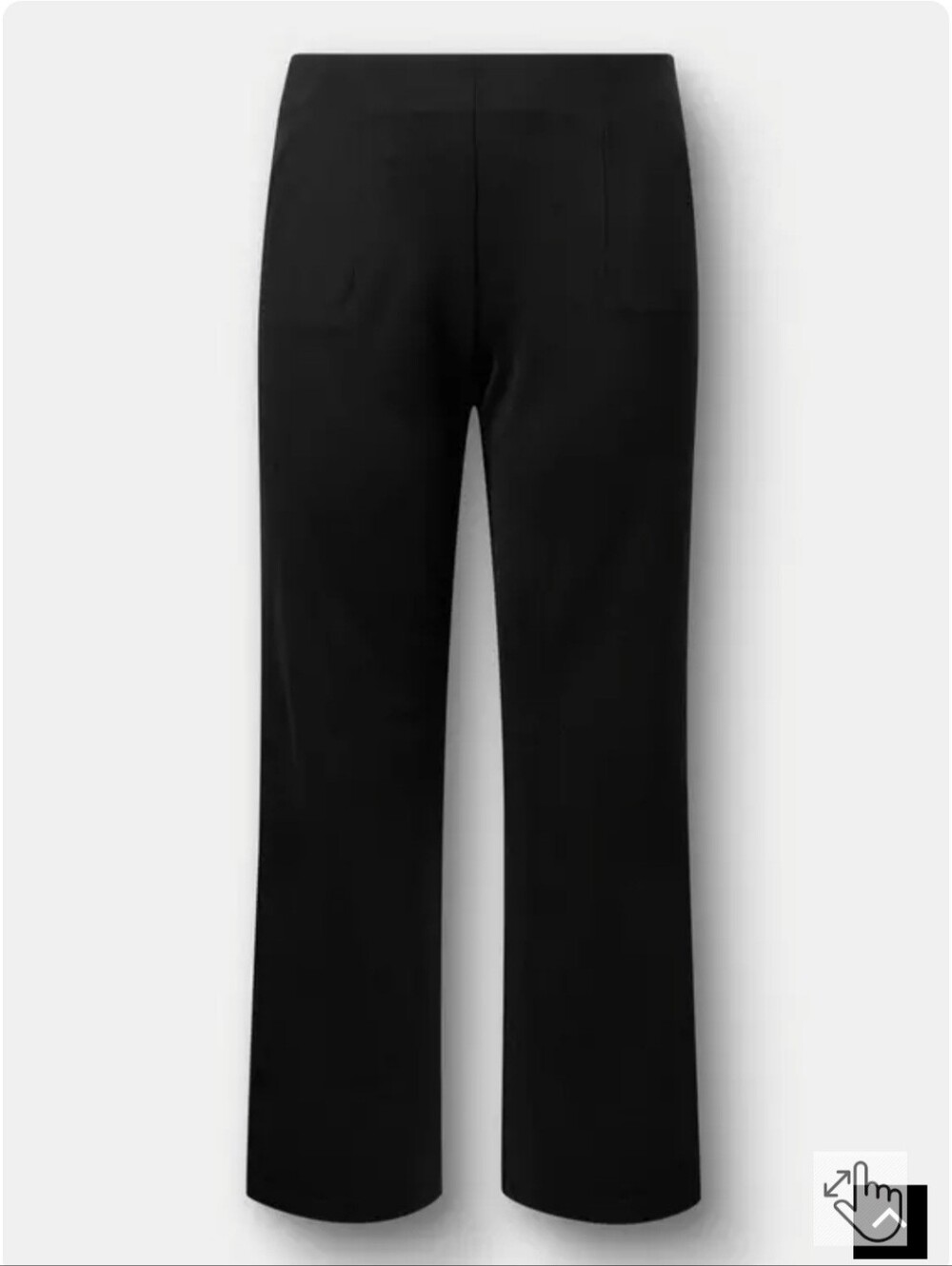 Torrid Black Ponte Pull-On Work Pants - 3X Tall - NWT